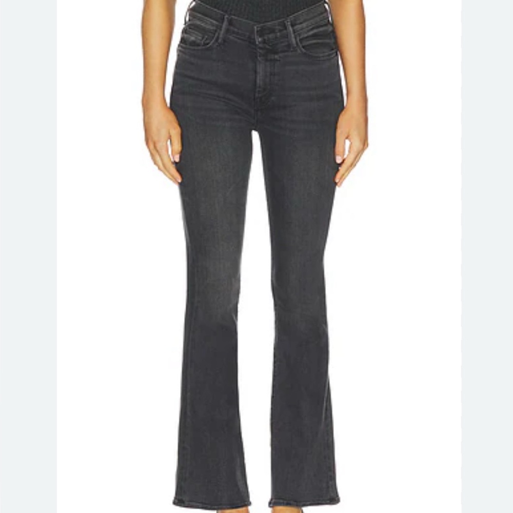 Good American Charcoal Flare Jeans